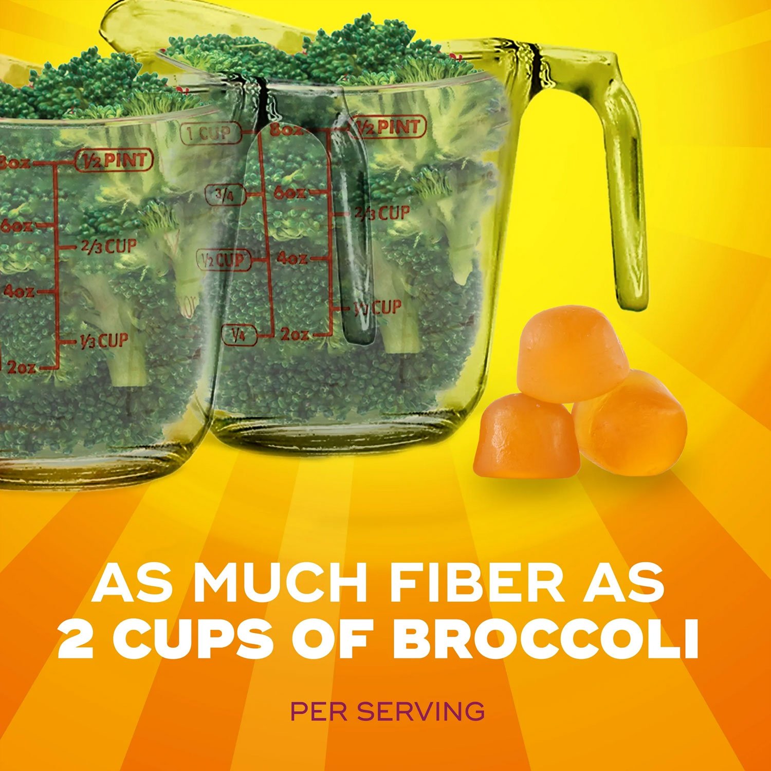 Metamucil Fiber Supplement No Sugar Added Fiber Gummies for Daily Digestive Health – Image 3