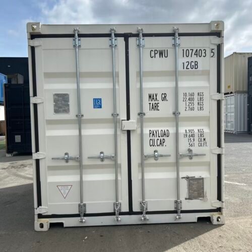 Container maritime 10 pieds Blanc