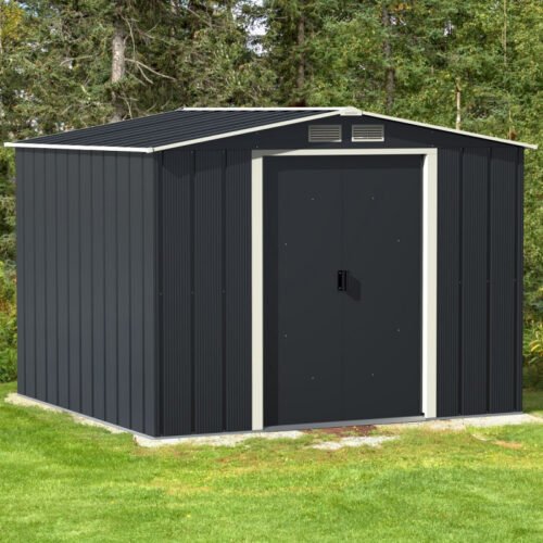 Abri de jardin en métal 6.34m² anthracite DURAMAX