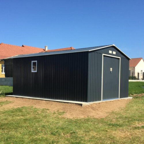 Abri de jardin métal 15.16m² PLUS anthracite