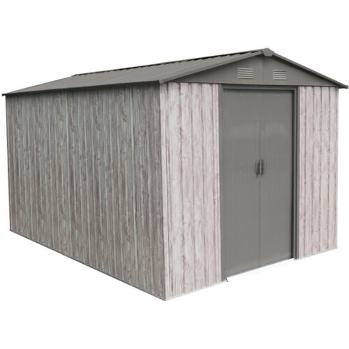 Abri de jardin métal 7.15m² WoodTouch beige