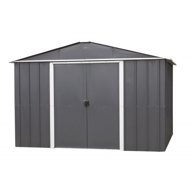 Abri de jardin métal anthracite 5.97m² + kit d'ancrage inclus – Image 4
