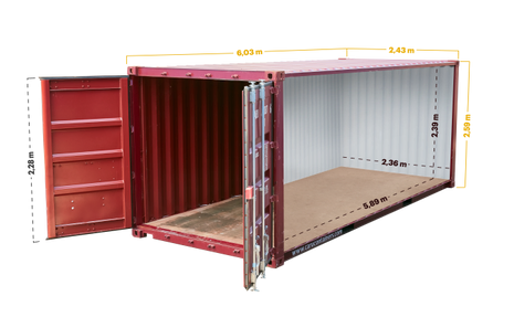 Container de 20 Pieds Standard Occasion Certifié CSC