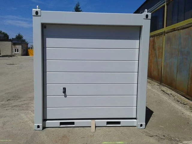 Container de stockage 10 pieds avec porte sectionnelle