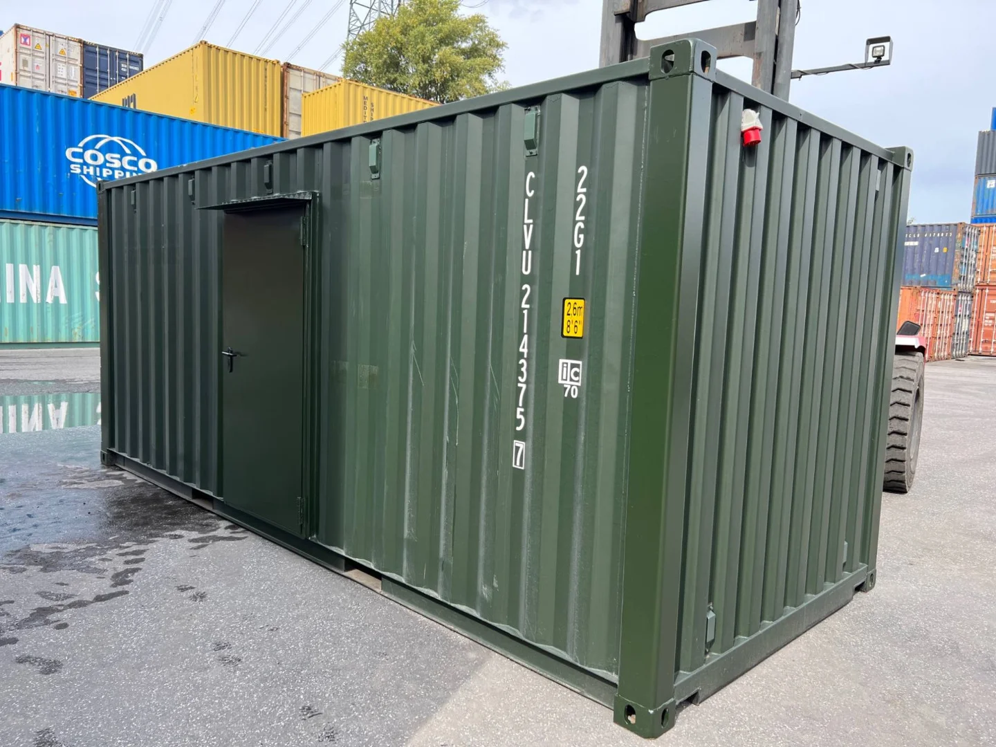 Container de stockage de 20 pieds avec électricité