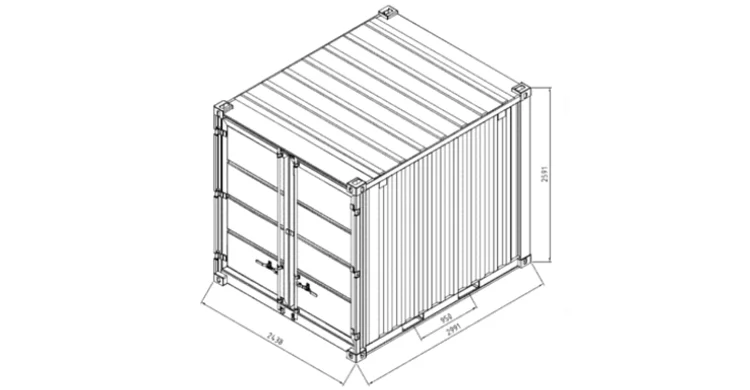 Container maritime neuf de 10 pieds Idéal pour le stockage – Image 6