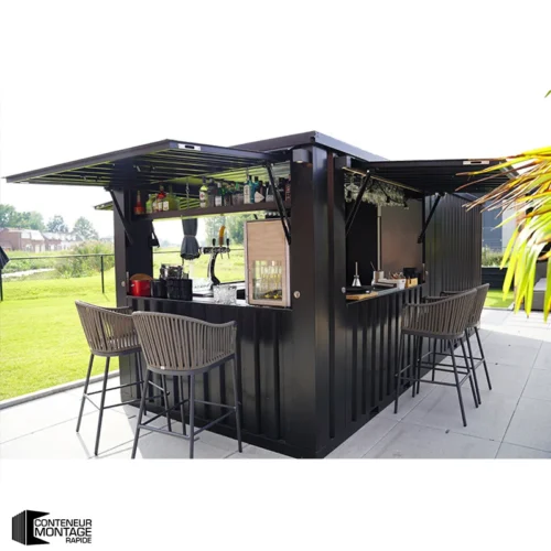 Conteneur bar démontable 6×2 XL RAL 9005
