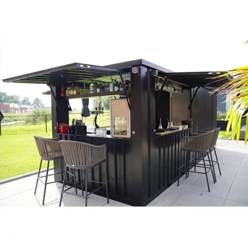 Conteneur bar extérieur amovible 8 x 2 mètres