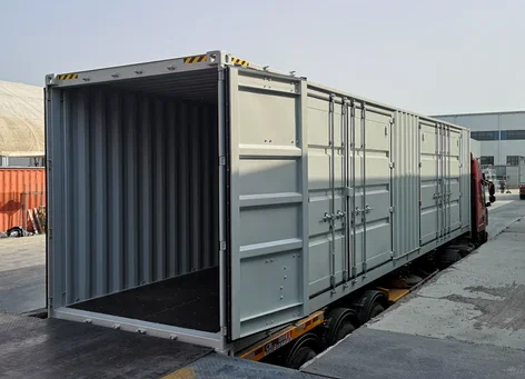 Conteneur de Stockage 40 Pieds avec Grandes Portes Latérales