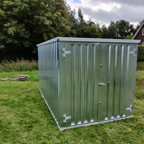 Conteneur de stockage 4 x 2 mètres avec double porte petit coté