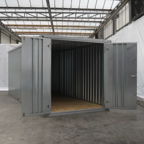 Conteneur de stockage 6 x 2 mètres avec double porte petit côté