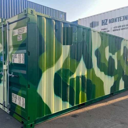 Conteneur maritime de 20 pieds Camouflage