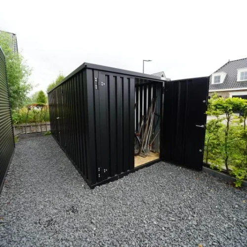 Conteneurs de stockage 6 x 2 mètres avec double porte petit côté