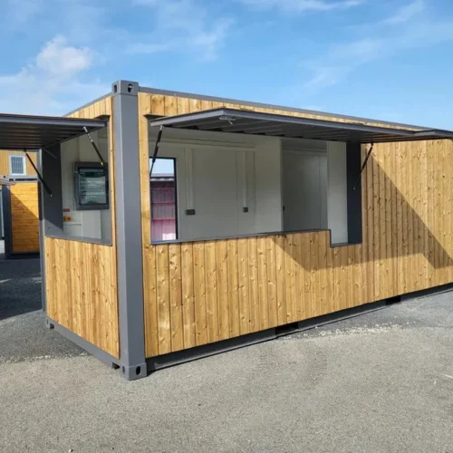 Conteneur Snack Box de 20 pieds idéal pour un bar ou un kiosque