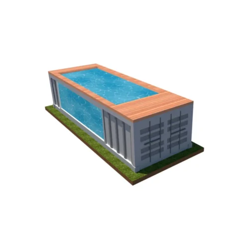 Piscine container vitrée 6 m Luxe design et robustesse