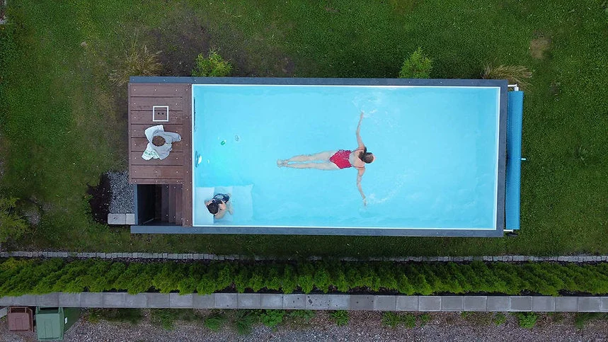 Piscine conteneur 6.2 m x 2.5 m Jet Swim