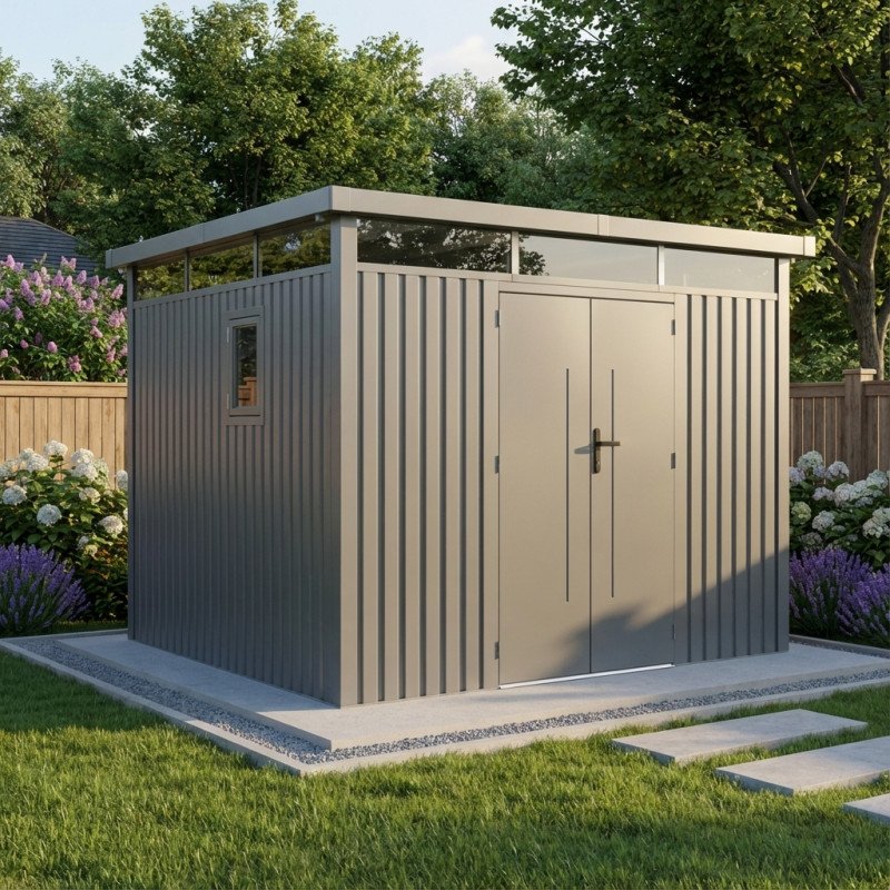 Abri de jardin en acier galvanisé 8.64m² Kosto – Image 13