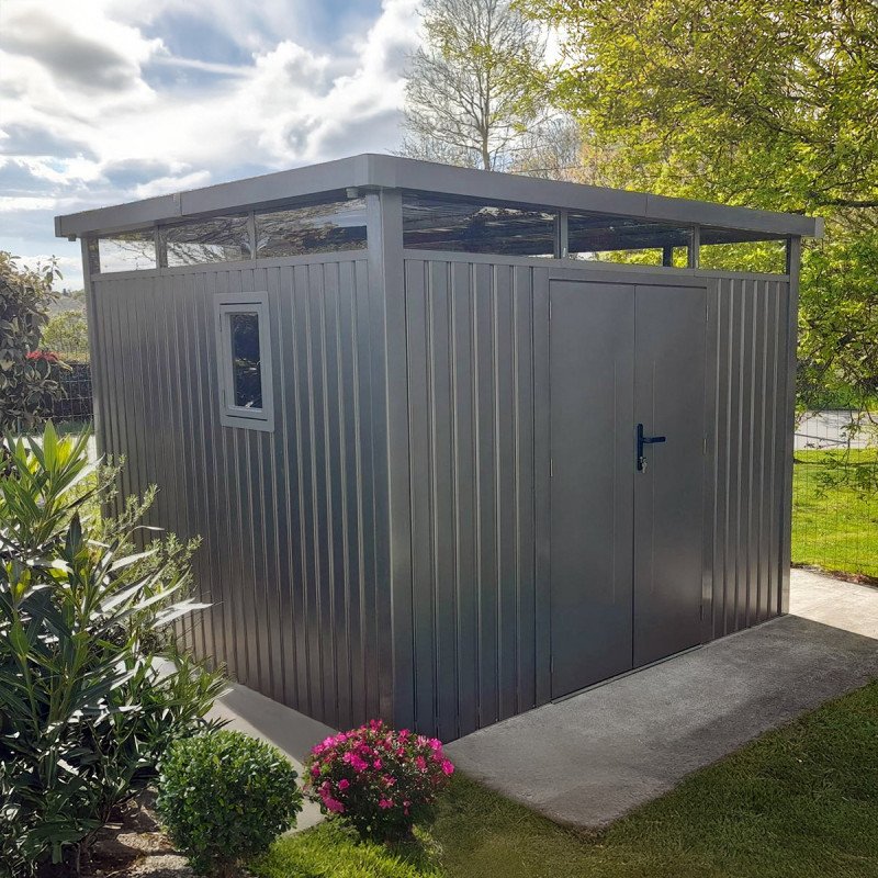 Abri de jardin en acier galvanisé 8.64m² Kosto – Image 10
