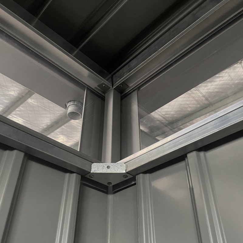 Abri de jardin en acier galvanisé 8.64m² Kosto – Image 8