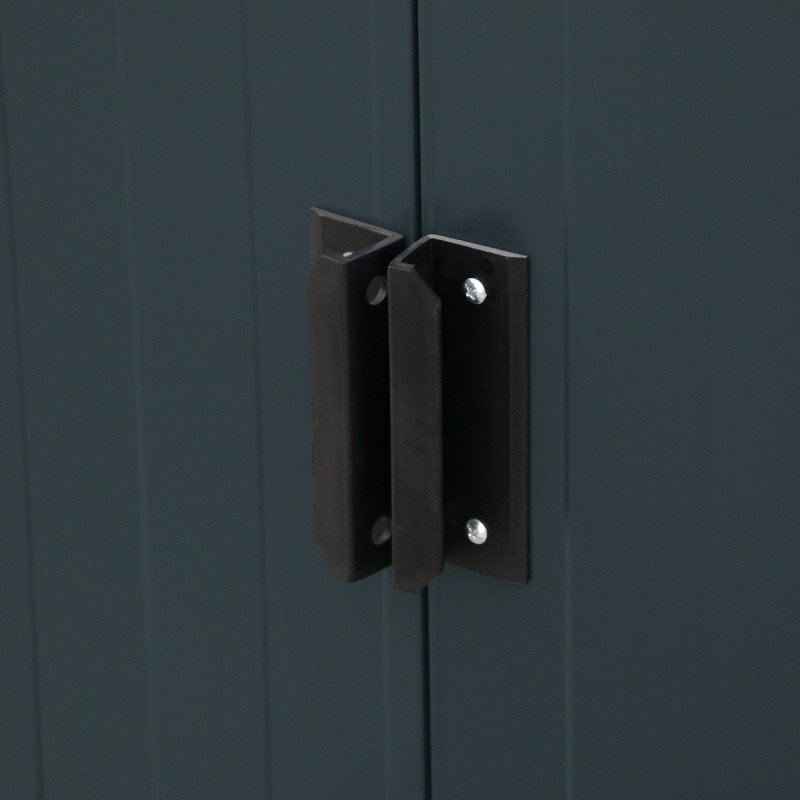 Abri de jardin en métal 6.34m² anthracite DURAMAX – Image 2