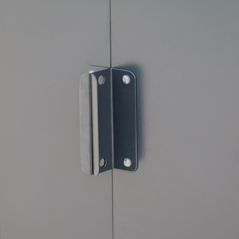 Abri de jardin en métal 7.75m² anthracite imitation bois – Image 7
