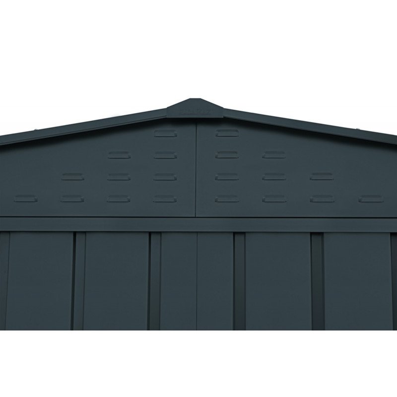 Abri de jardin en métal 7.75m² anthracite imitation bois – Image 2