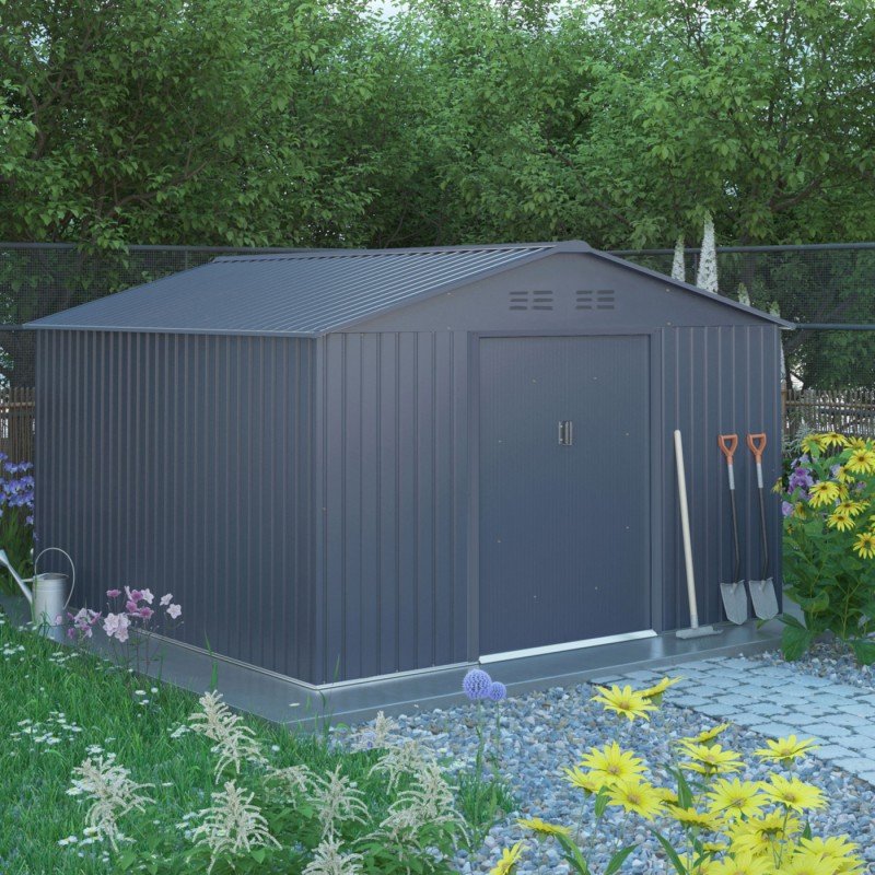 Abri de jardin métal 10.85m² FIRST anthracite – Image 8