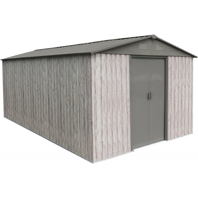 Abri de jardin métal 11m² WoodTouch beige – Image 3