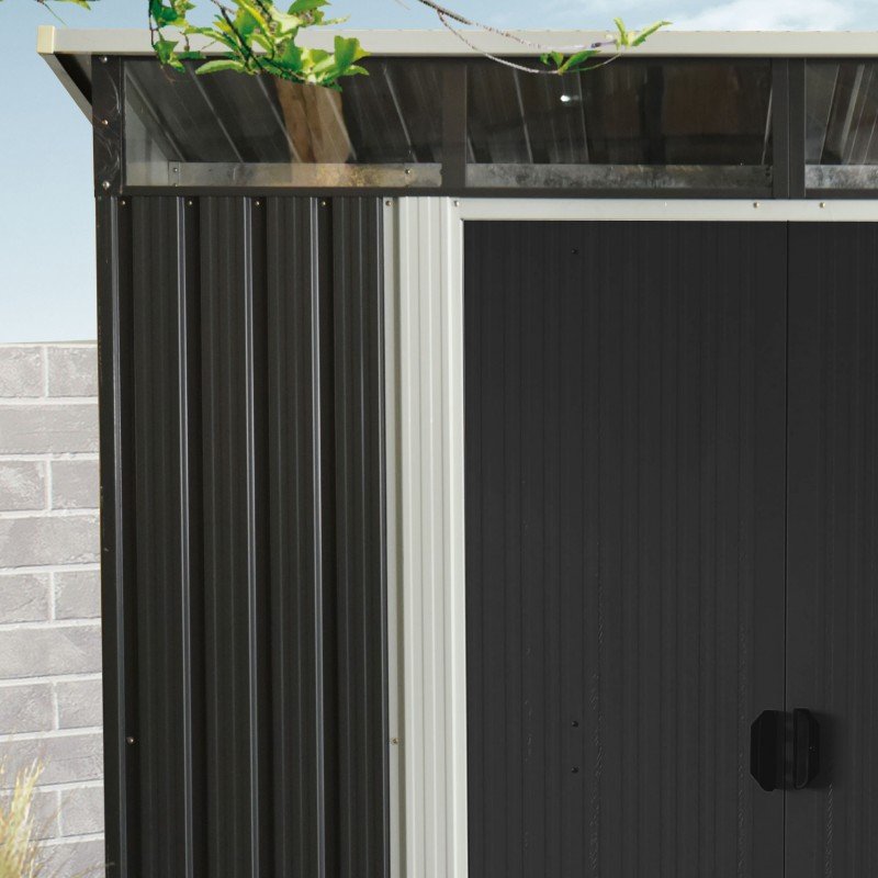 Abri de jardin métal 5.64m² Skylight anthracite – Image 7