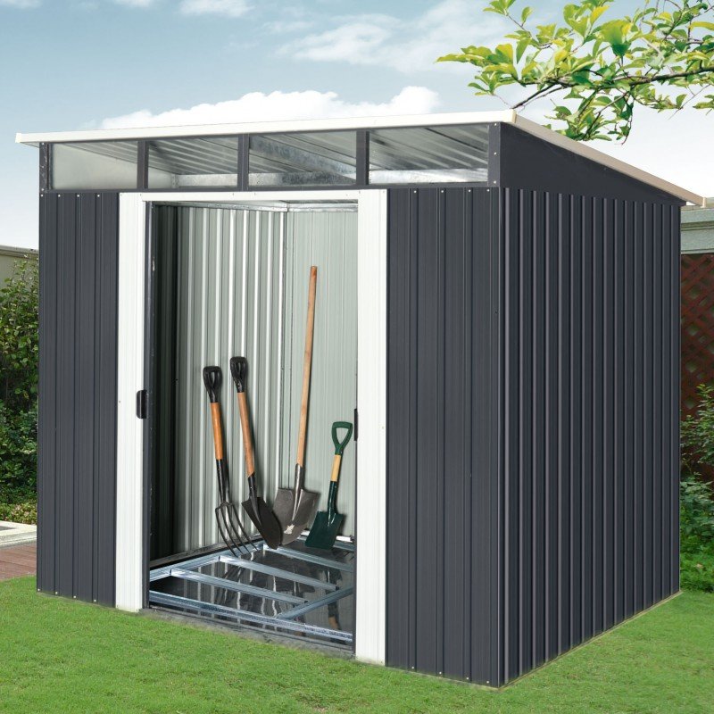 Abri de jardin métal 5.64m² Skylight anthracite – Image 4