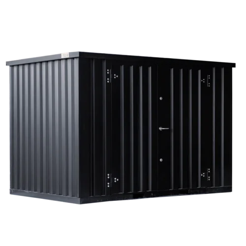 container de stockage 3 x 2 mètres avec double porte grand coté