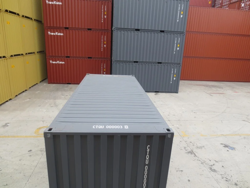 Container maritime neuf de 20 pieds en gris – Image 7