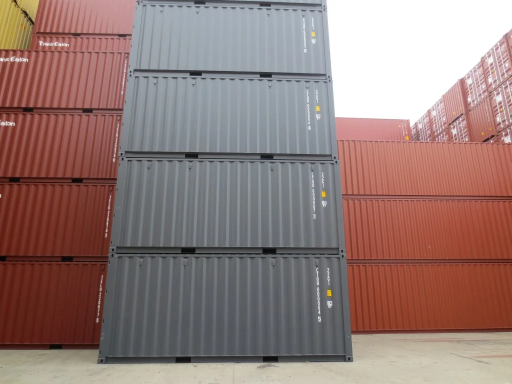 Container maritime neuf de 20 pieds en gris – Image 8