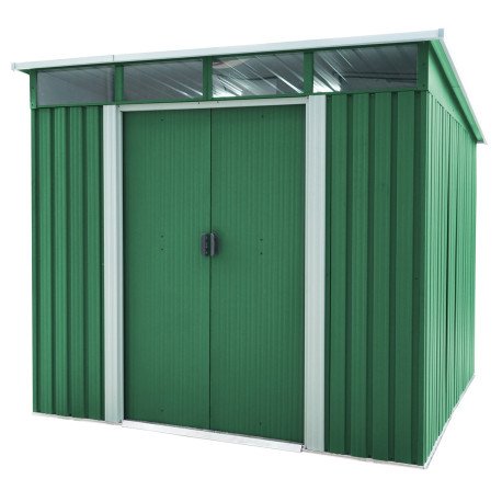 Abri de jardin 5.98m² en acier galvanisé vert Lübeck 89