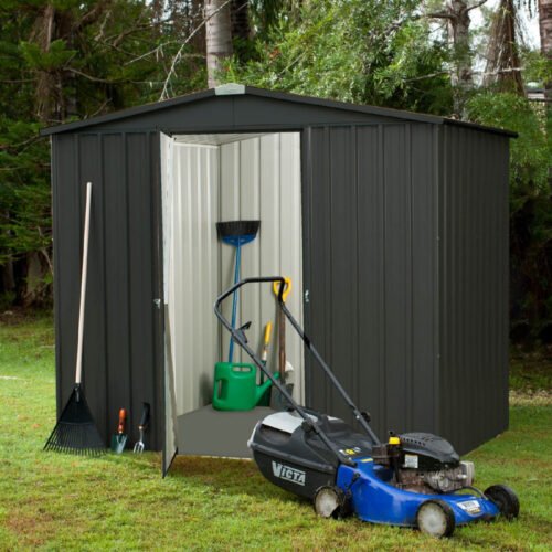 Abri de jardin en métal gris anthracite 3.2m² Fraser Cerland