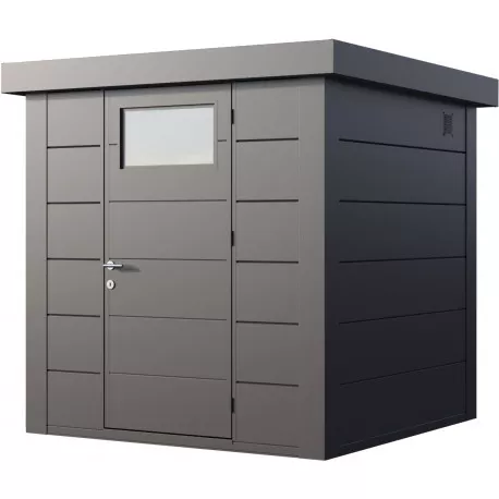 Abri en acier galvanisé gris anthracite 4.3m² Eleganto 2121 Telluria
