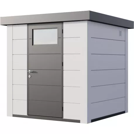 Abri en acier galvanisé blanc 4.3m² Eleganto 2121 Telluria