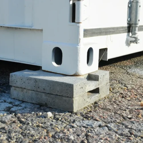 Cale en béton pour container maritime